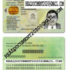 Fake Lithuania ID Card